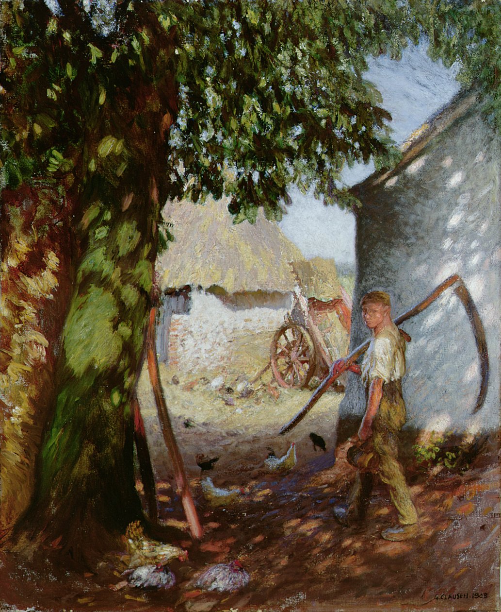 Il cortile della fattoria da George Clausen