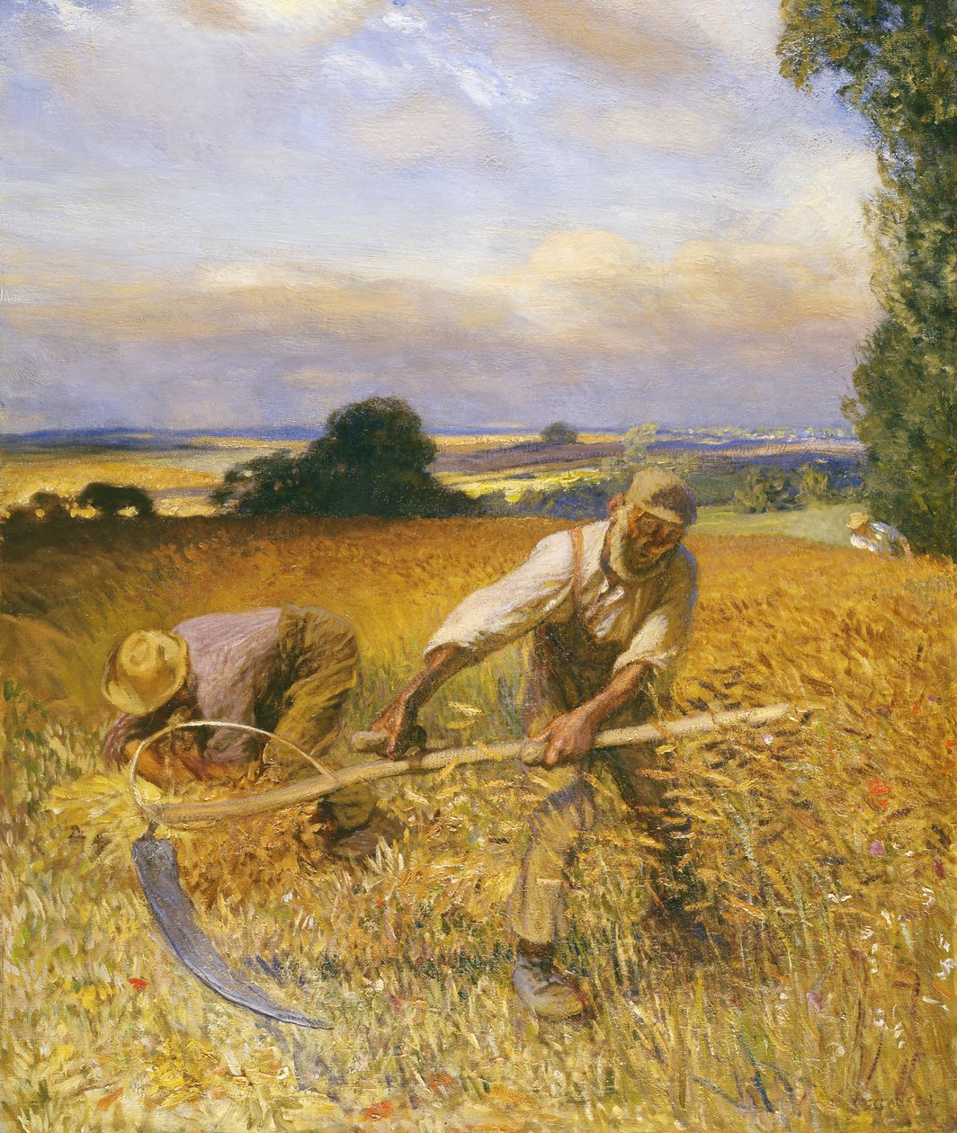 Il vecchio mietitore da George Clausen