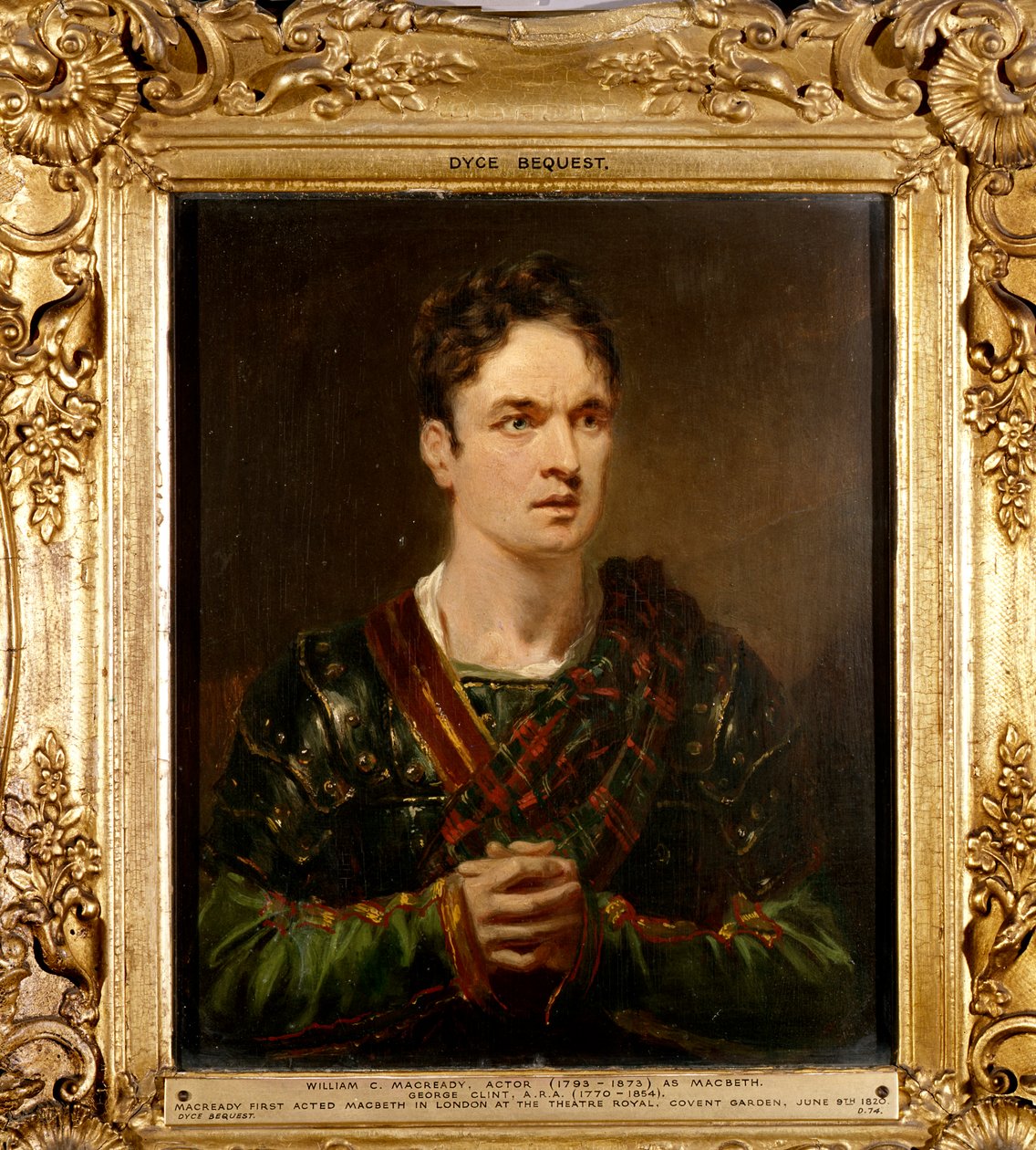 William Macready come Macbeth, c.1820 da George Clint