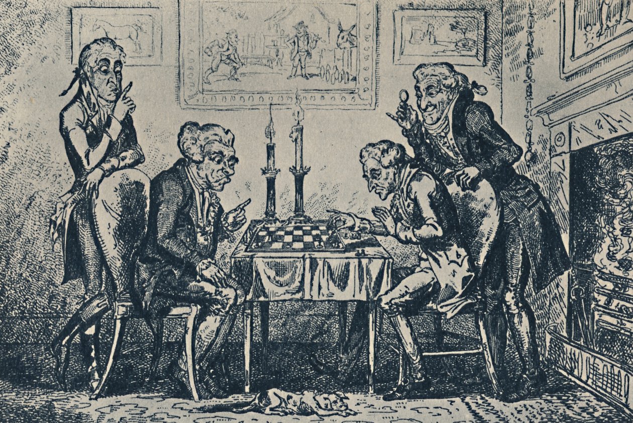 Una partita a scacchi, 1948 da George Cruikshank