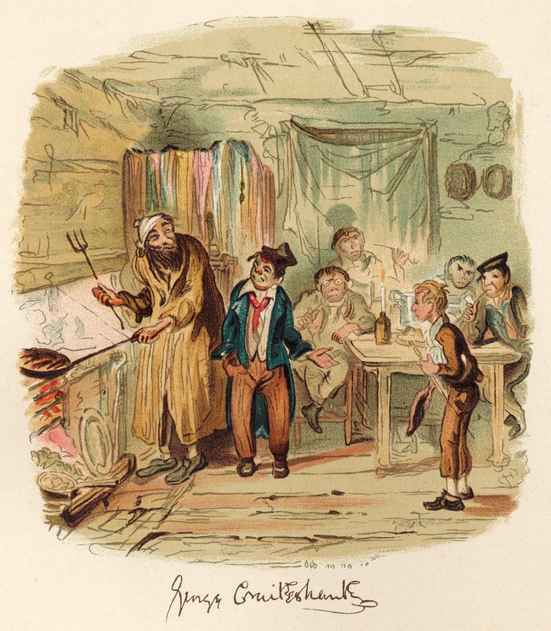 Libro di Charles Dickens da George Cruikshank