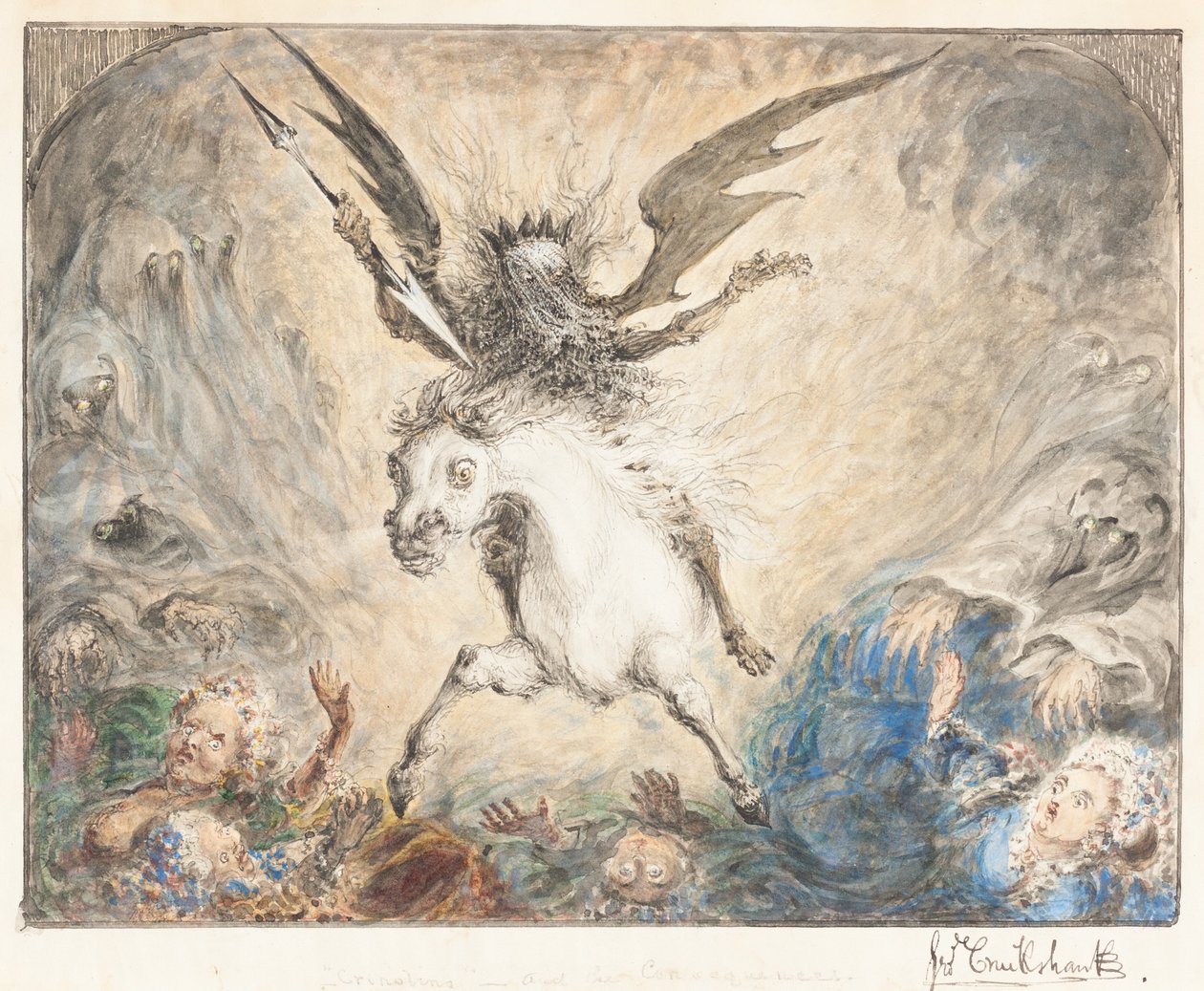 "Crinolina" - e le conseguenze da George Cruikshank