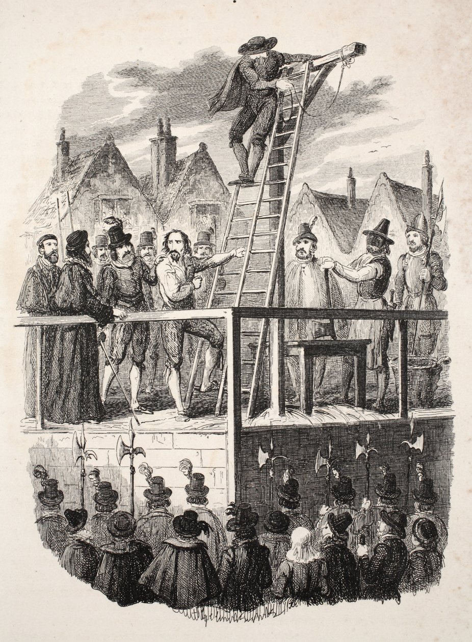 Esecuzione di Guy Fawkes da George Cruikshank