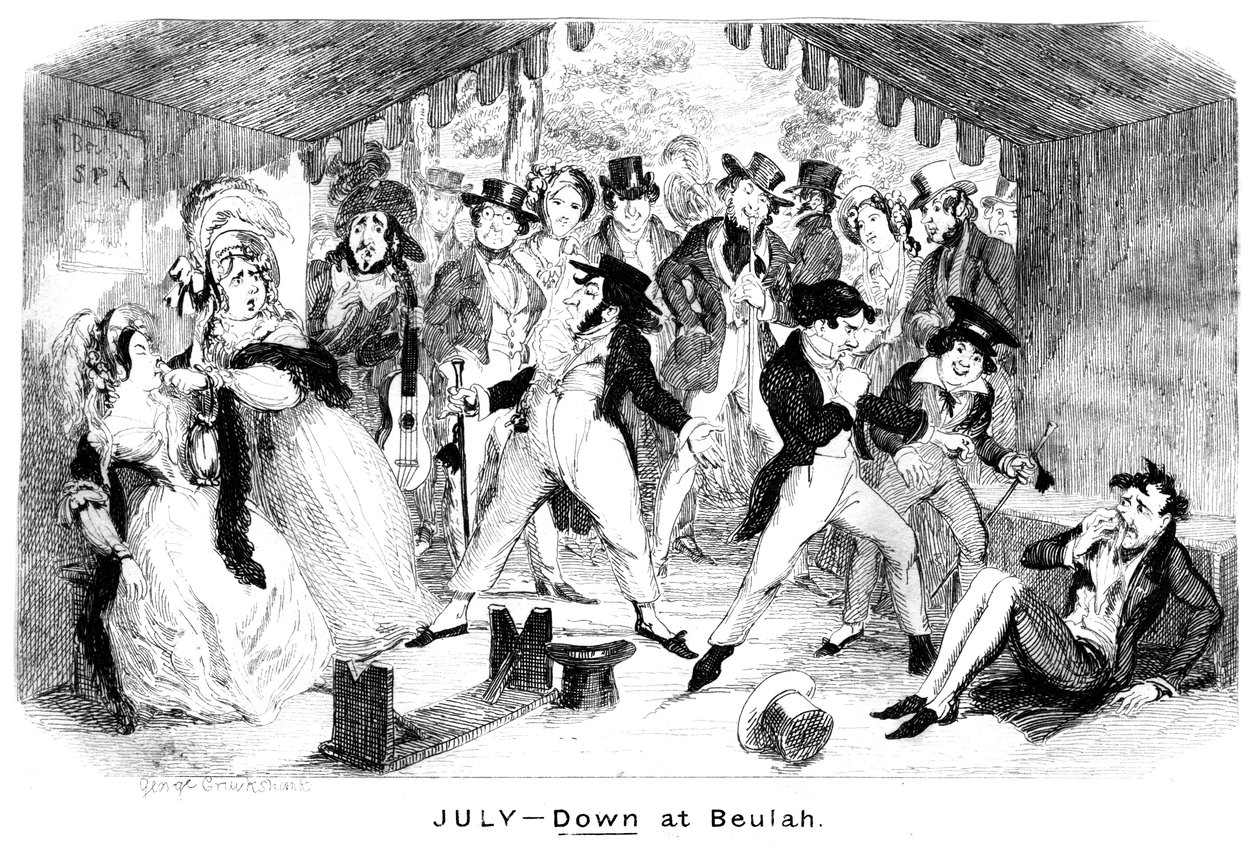 Luglio - Giù a Beulah da George Cruikshank