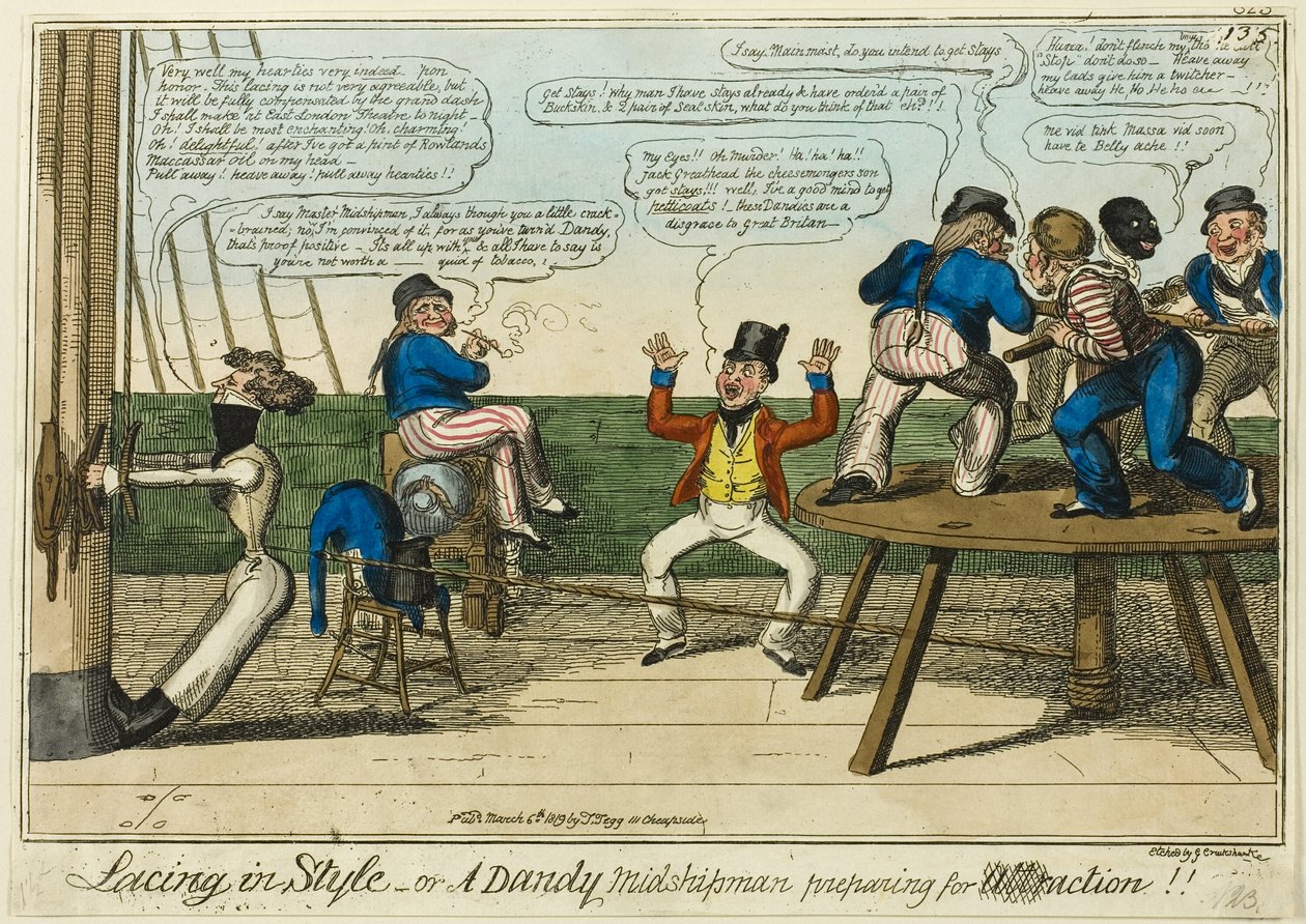 Allacciatura con stile da George Cruikshank