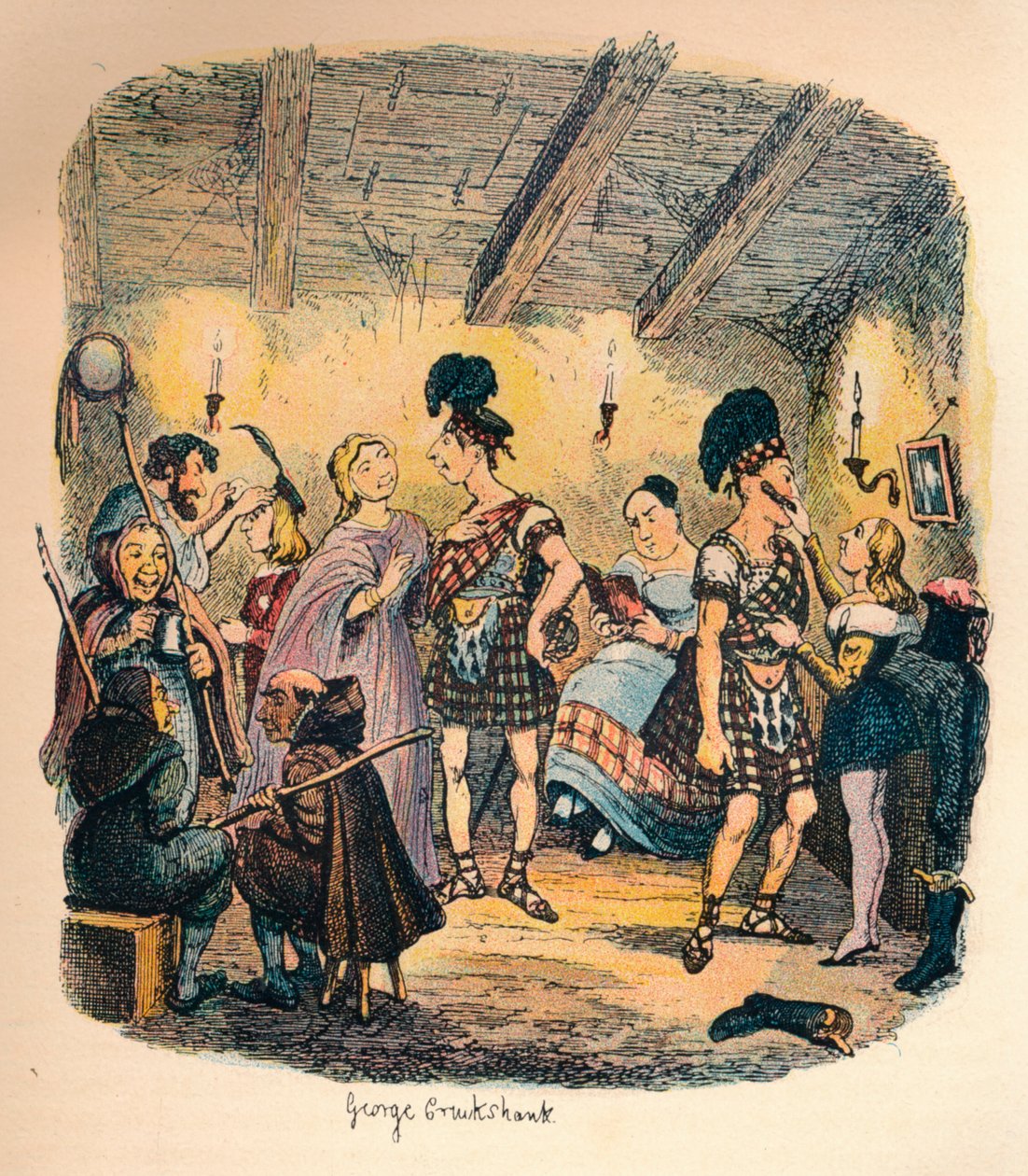 Teatri privati, c1900 da George Cruikshank