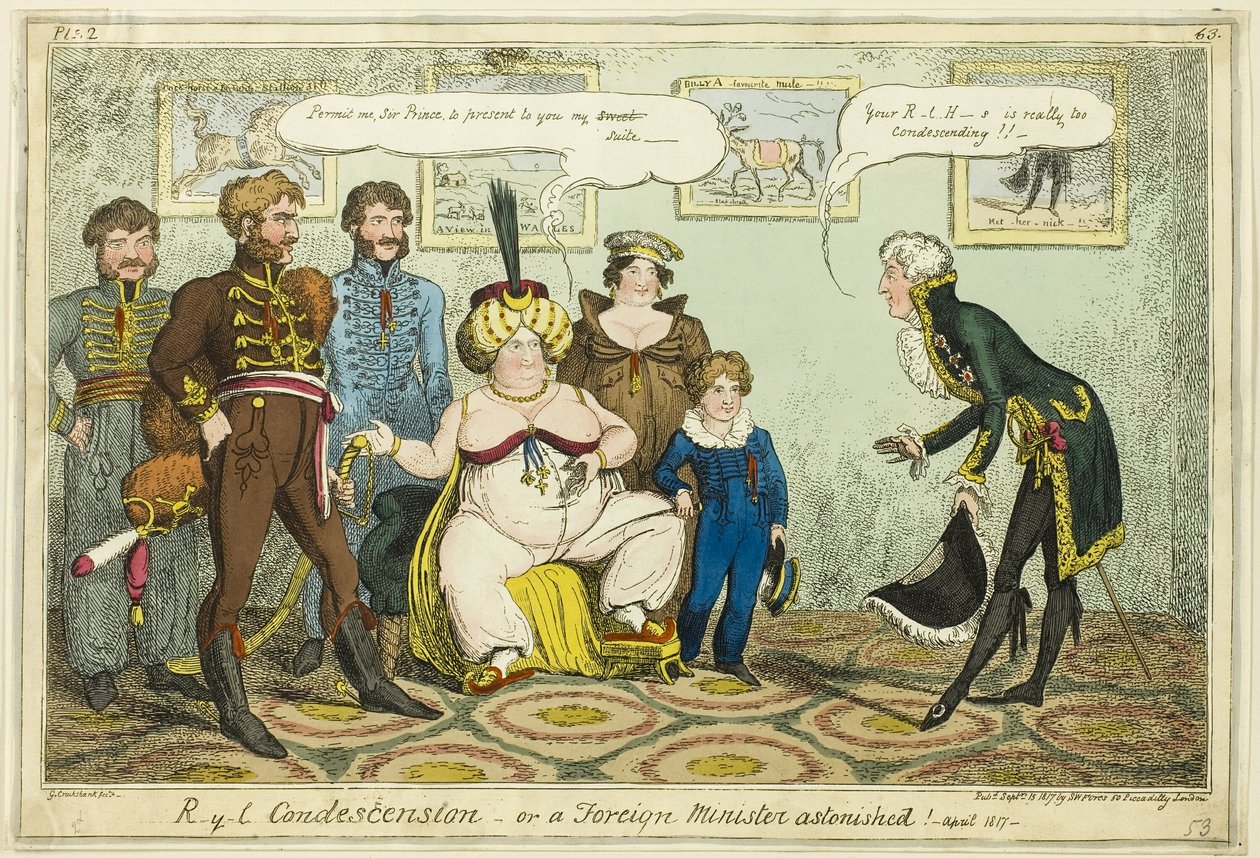 Condiscendenza reale da George Cruikshank