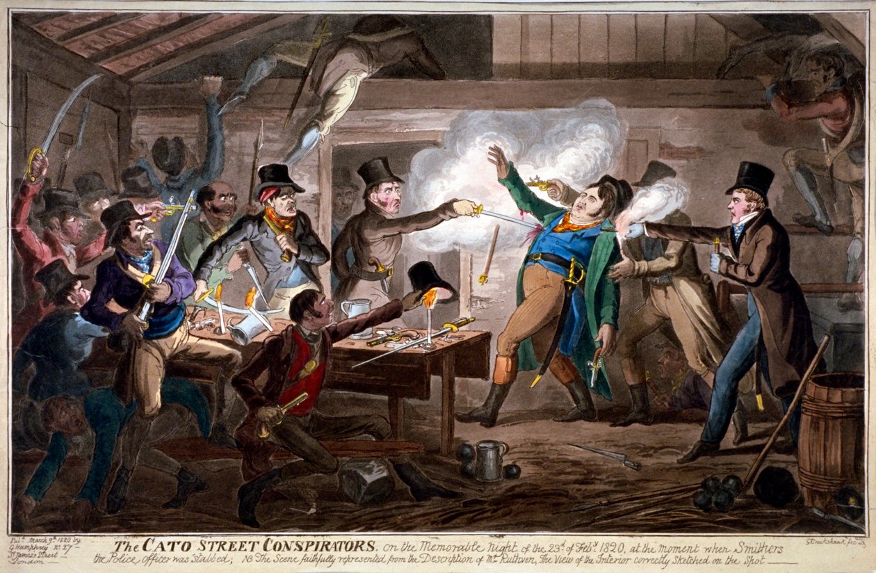 I cospiratori di Cato Street, 1820 da George Cruikshank