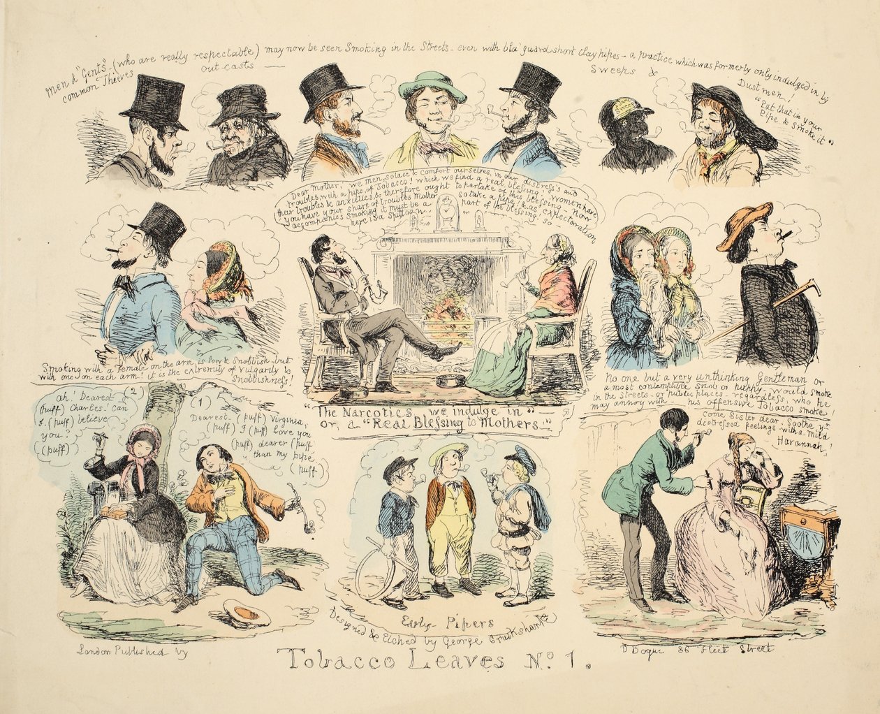 Foglie di tabacco n. 1 da George Cruikshank