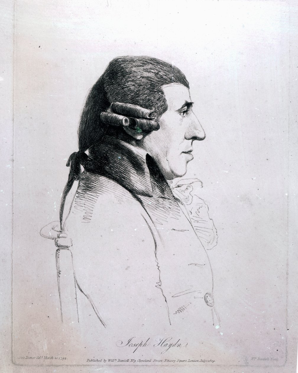 Franz Joseph Haydn, 1809 da George Dance