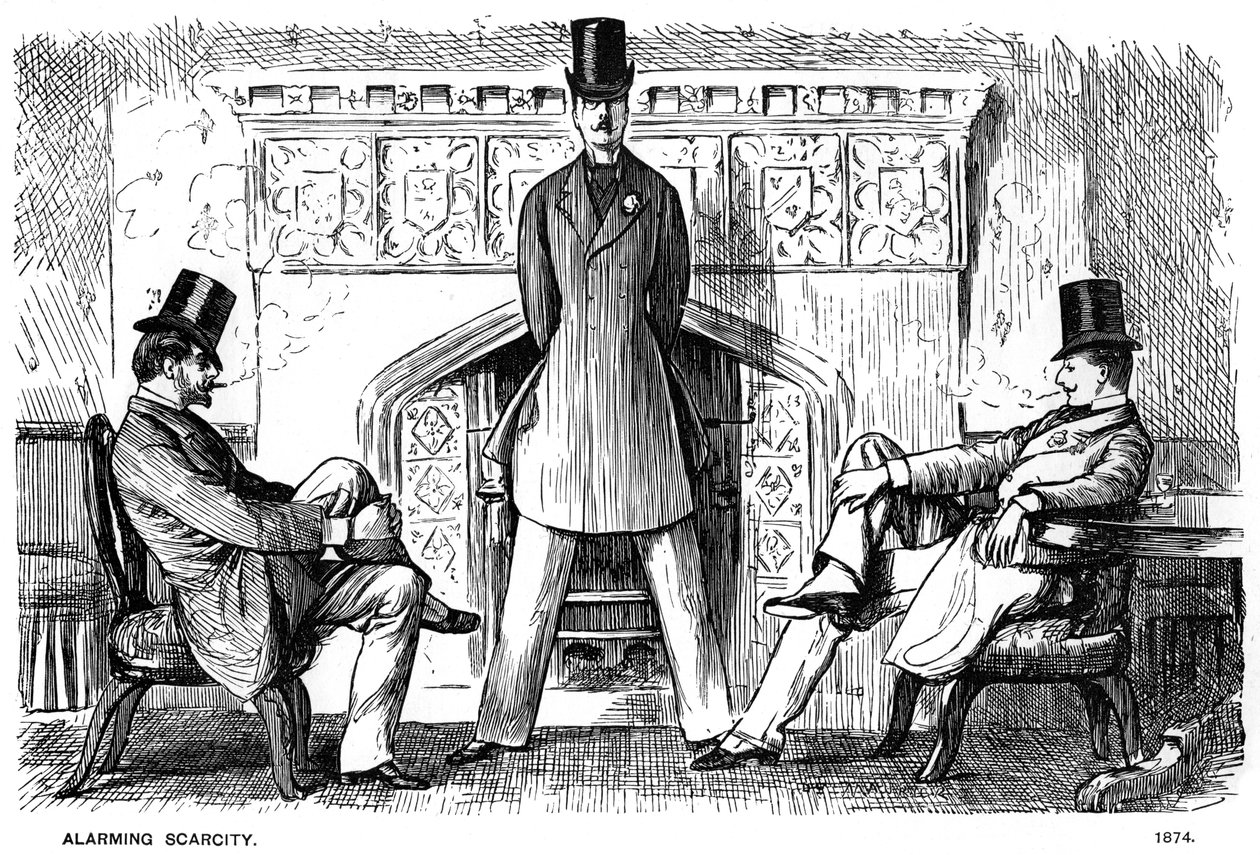 Allarmante scarsità, 1874 da George du Maurier