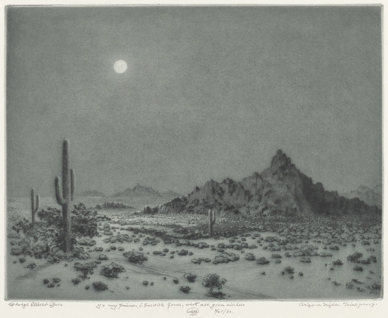 Notte in Arizona da George Elbert Burr