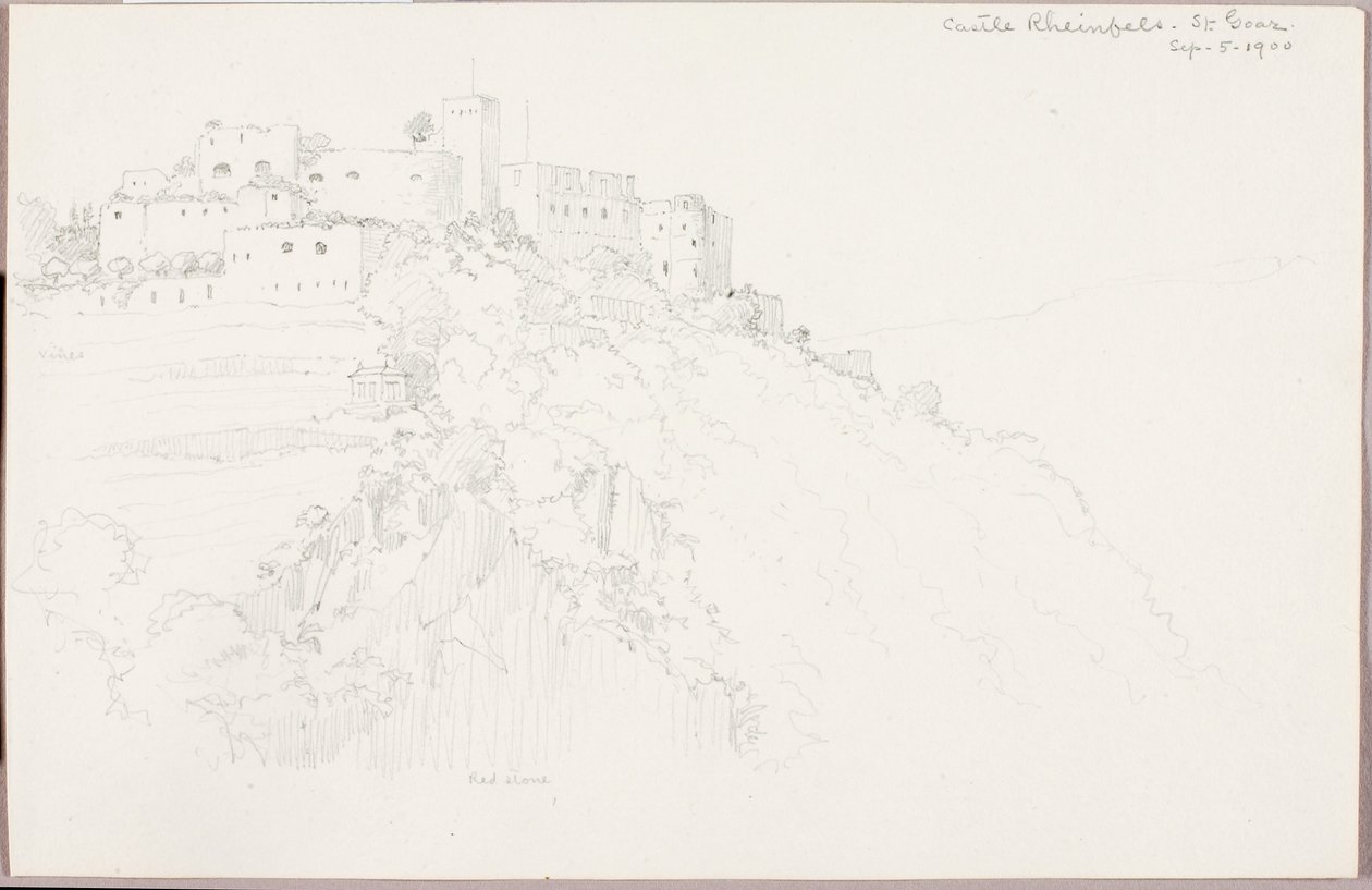 Castello di Rheinfels, St. Goar da George Elbert Burr