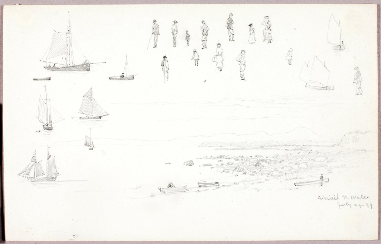 Criccieth, Galles del Nord da George Elbert Burr
