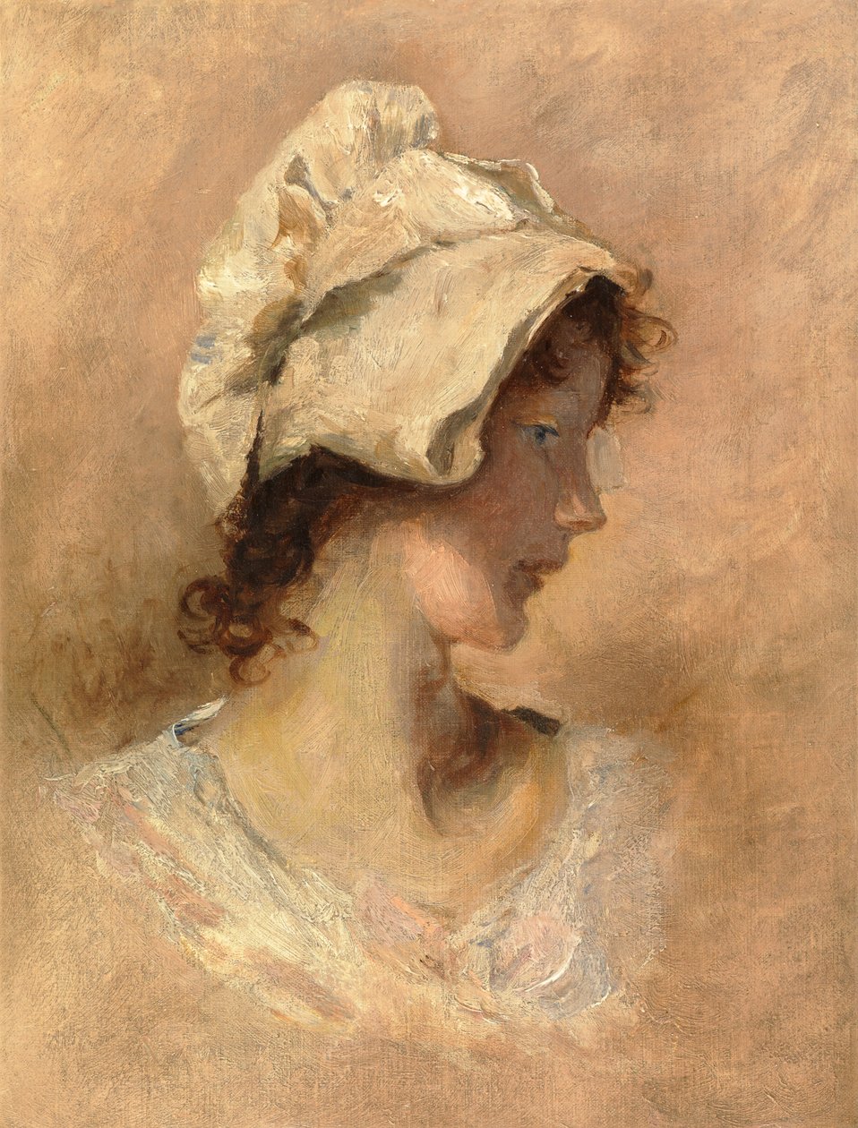 Testa di una donna da George Elgar Hicks