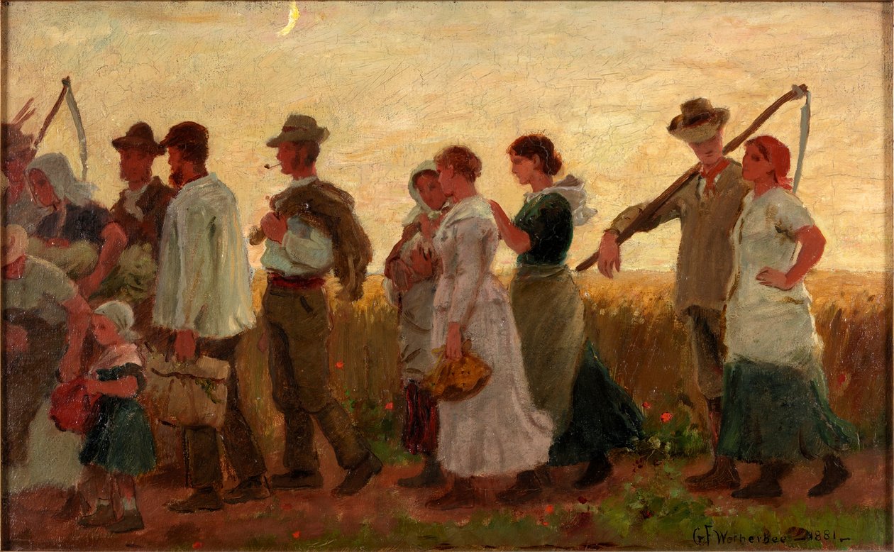 La luna del raccolto, 1881 da George Faulkner Wetherbee