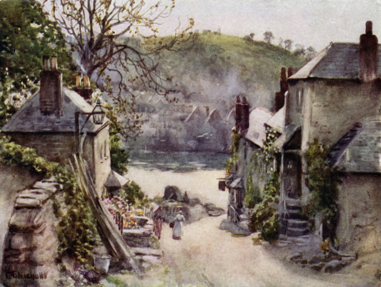 Traghetto di Bodinnick, Fowey da George Franck Nicholls