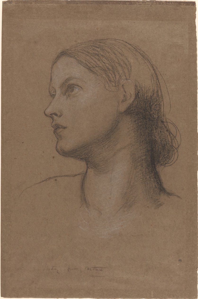 Testa di una giovane donna da George Frederic Watts