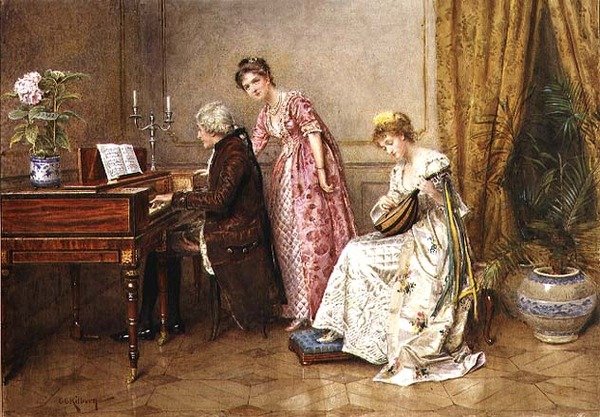 Il trio da George Goodwin Kilburne