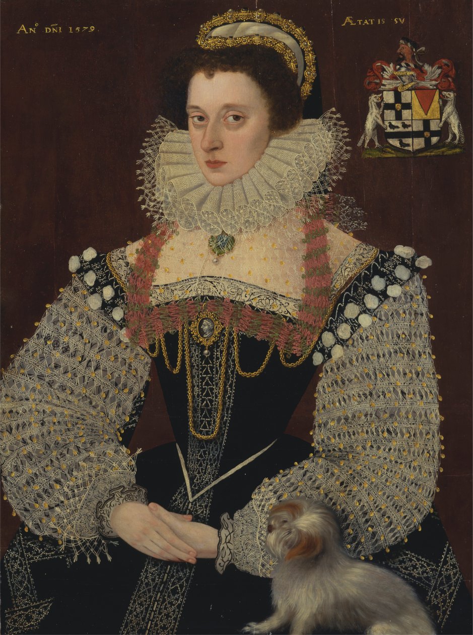 Frances, Lady Brydges (ca. 1553-1623) da George Gower