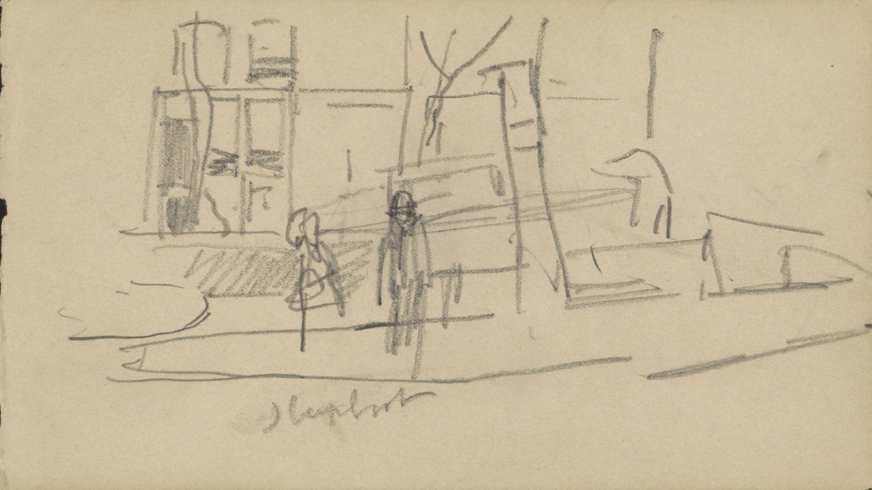 Rimorchiatore in un canale da George Hendrik Breitner