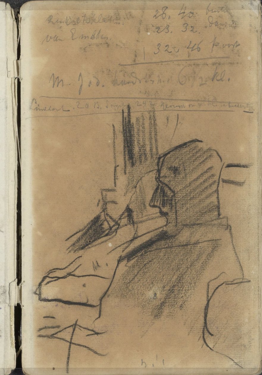 Due uomini seduti da George Hendrik Breitner