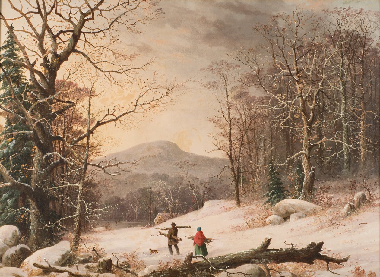 Raccolta di legna, 1859 da George Henry Durrie