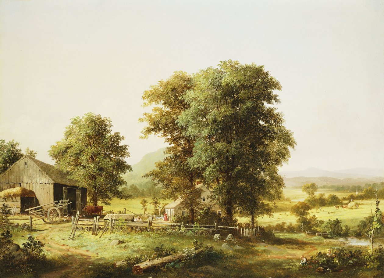 Scena di Fattoria Estiva, 1862 da George Henry Durrie