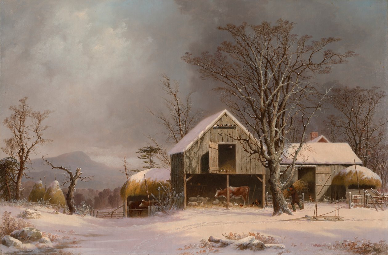 Scena invernale nel New England da George Henry Durrie