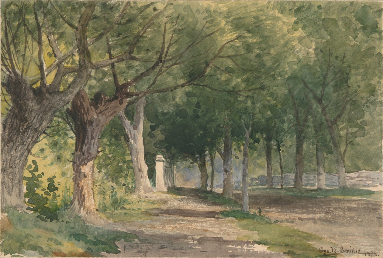 Viale di alberi da George Henry Smillie