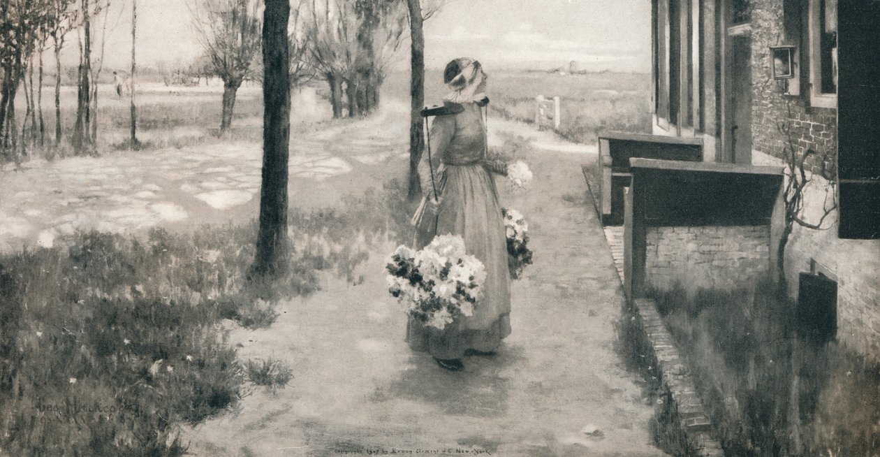 Ragazza dei fiori in Olanda, 1887, 1912 da George Hitchcock