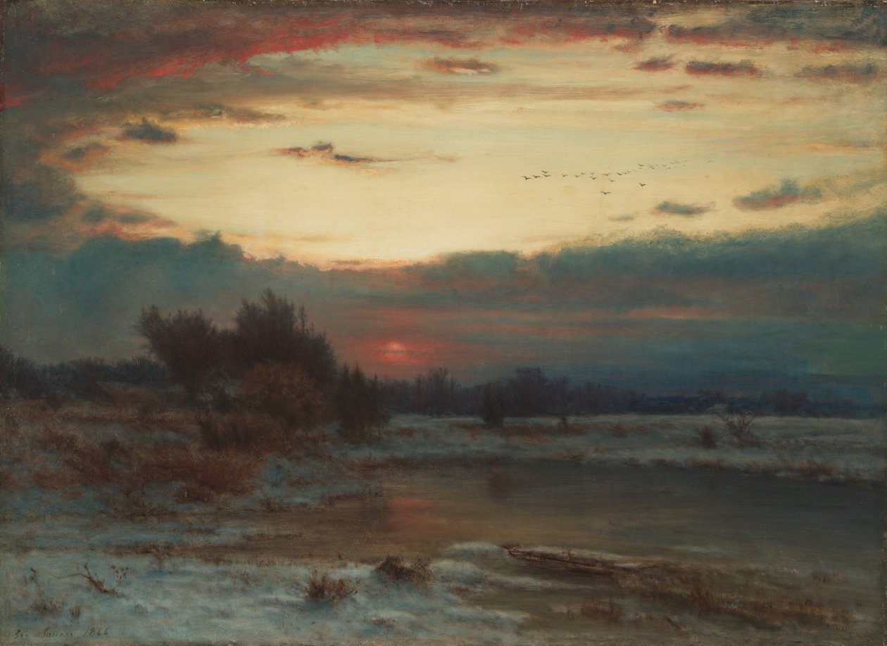 Un cielo invernale da George Inness