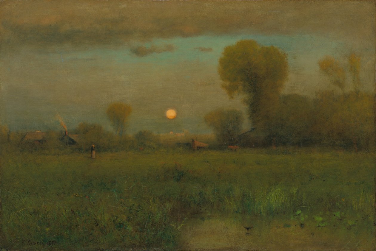 Luna del raccolto da George Inness