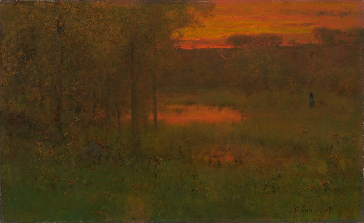 Paesaggio, tramonto da George Inness