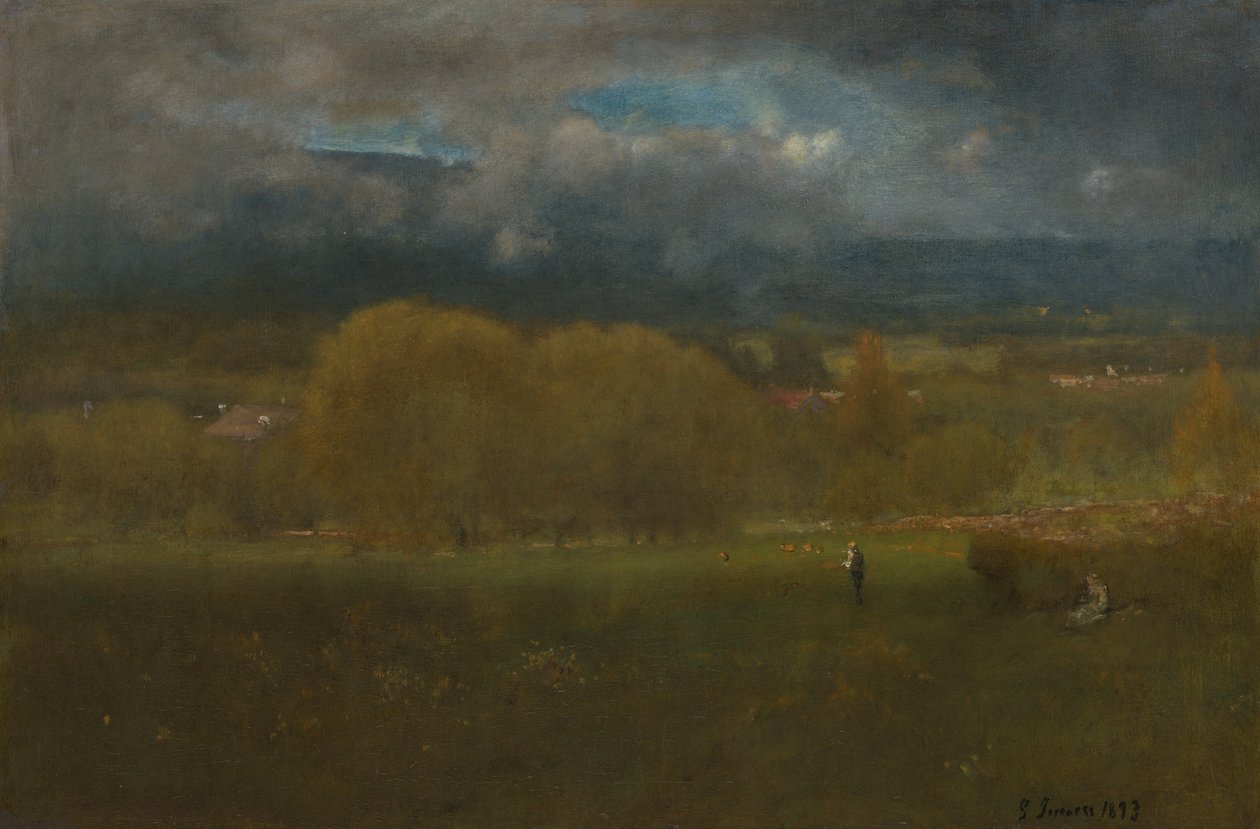 Valle illuminata dal sole da George Inness