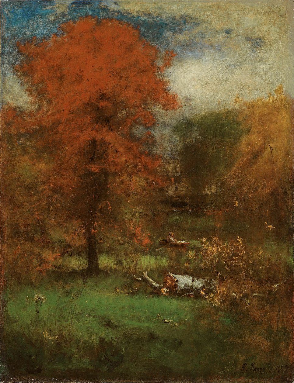 Lo stagno del mulino, 1889 da George Inness