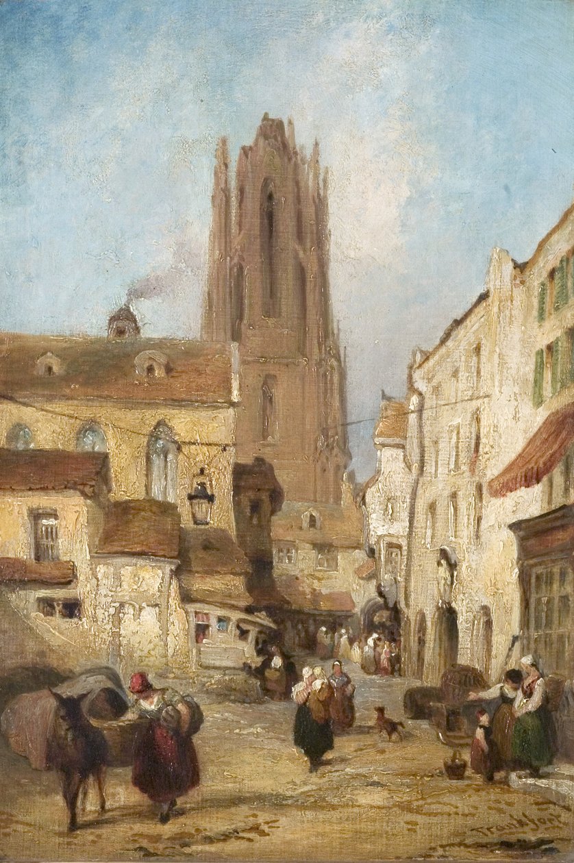 Scena di strada a Francoforte, Germania da George Jones