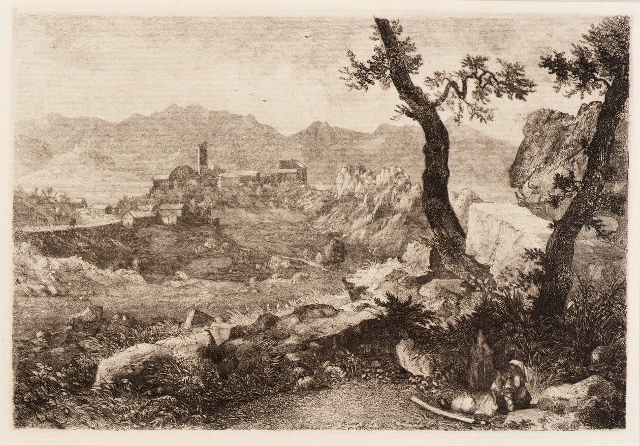 Vista vicino a Roma da George Loring Brown