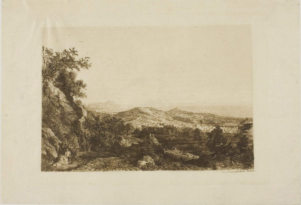 Veduta di Ariccia da George Loring Brown