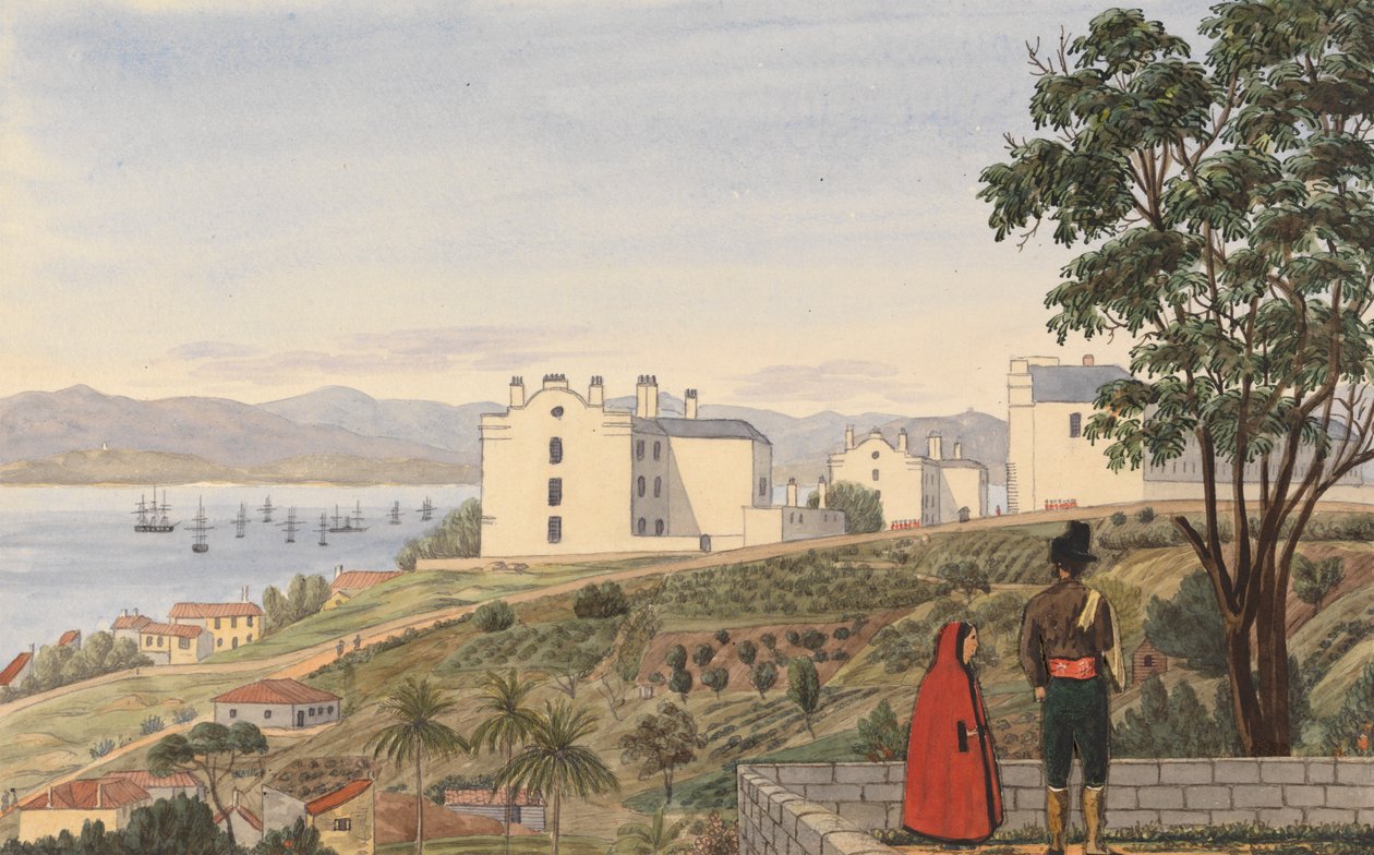 Le caserme sud, Gibilterra da George Lothian Hall