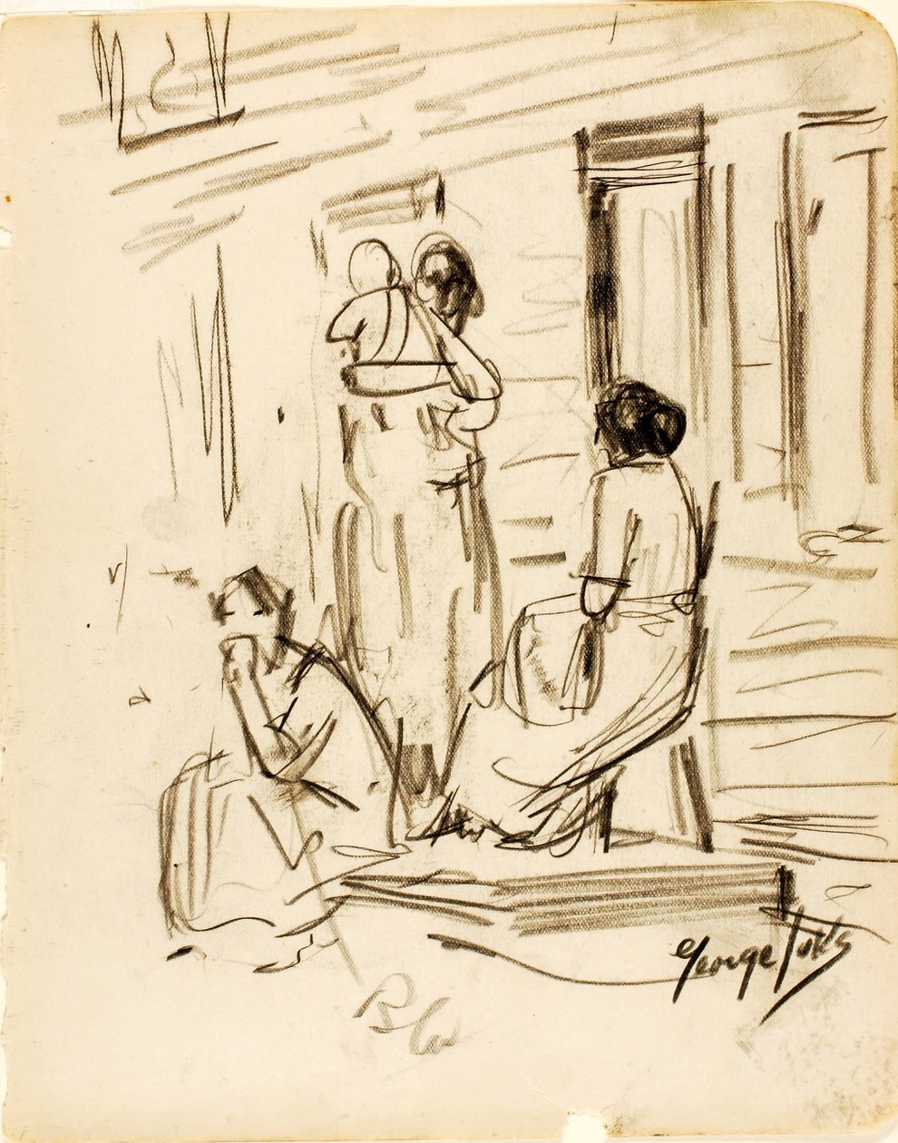 Senza titolo (Gruppo di figure) da George Luks