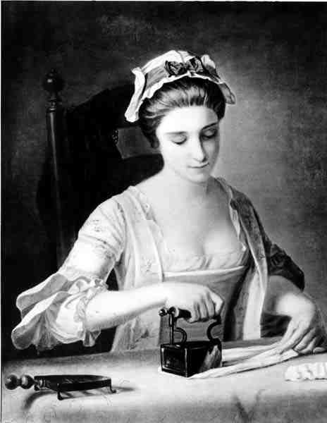 Fanciulla che stira da George Morland