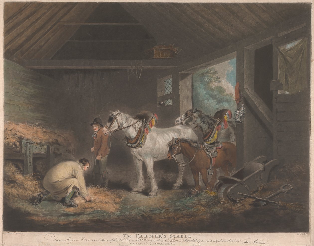 La stalla del contadino da George Morland