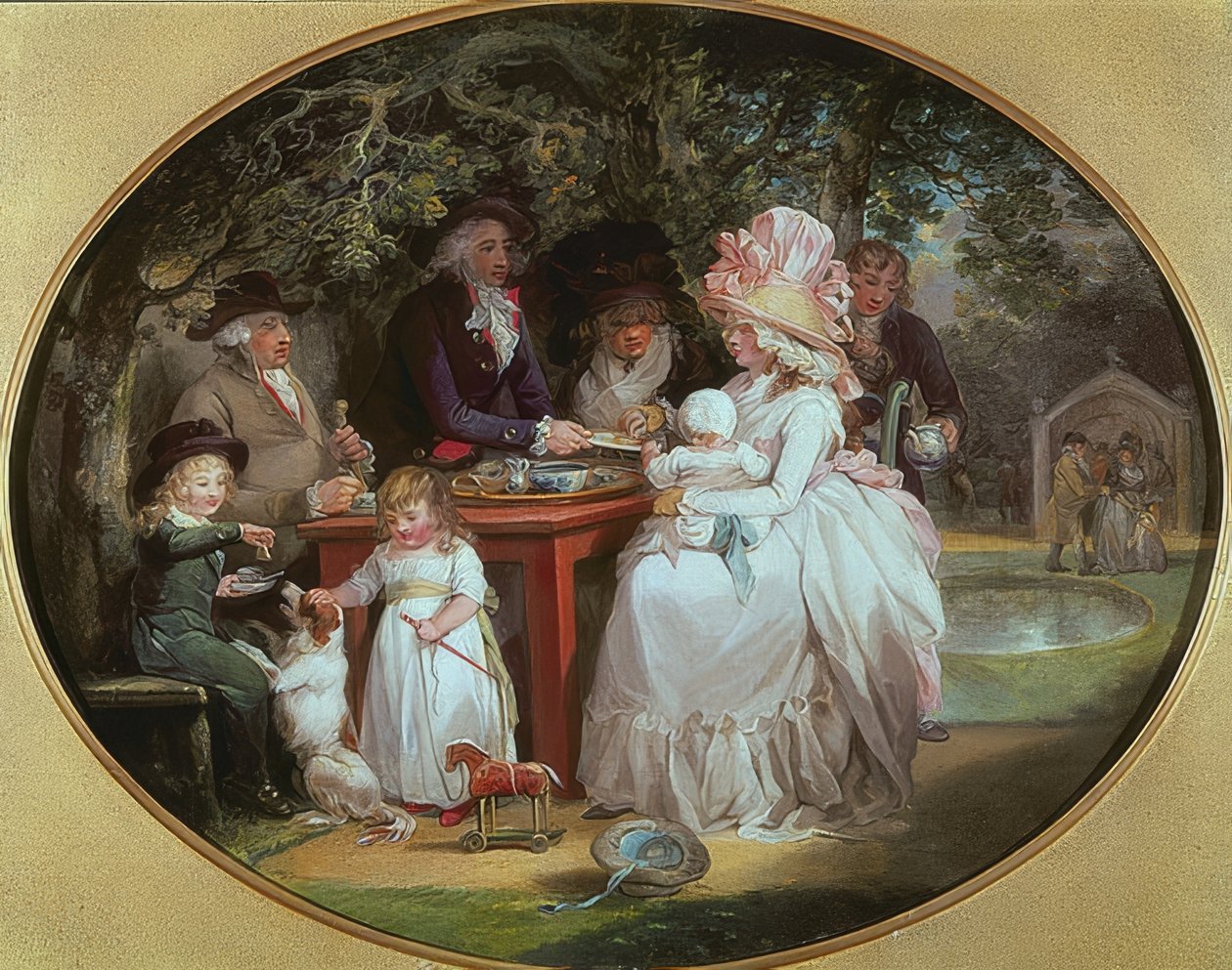 Il giardino del tè, 1790 da George Morland