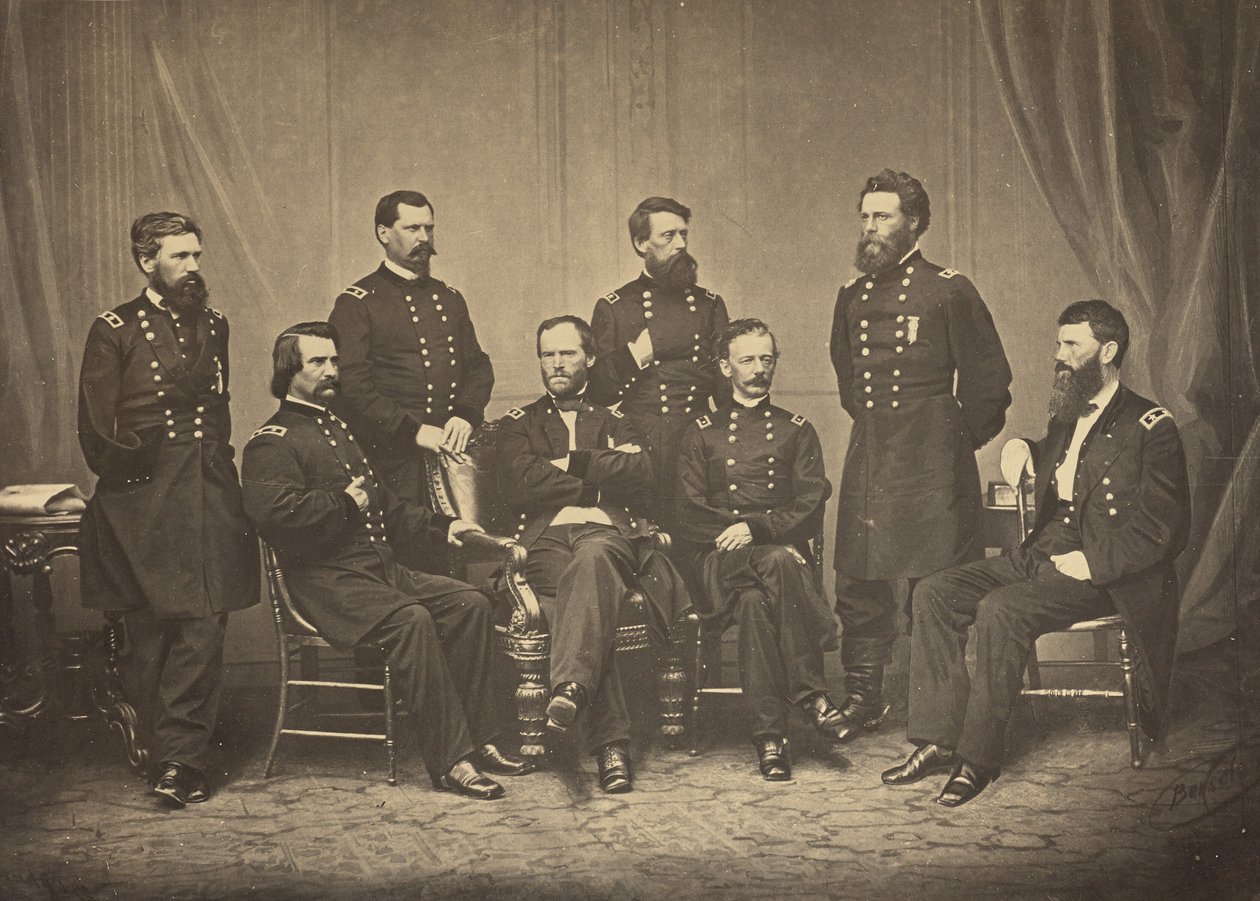 Sherman e i suoi generali da George N. Barnard