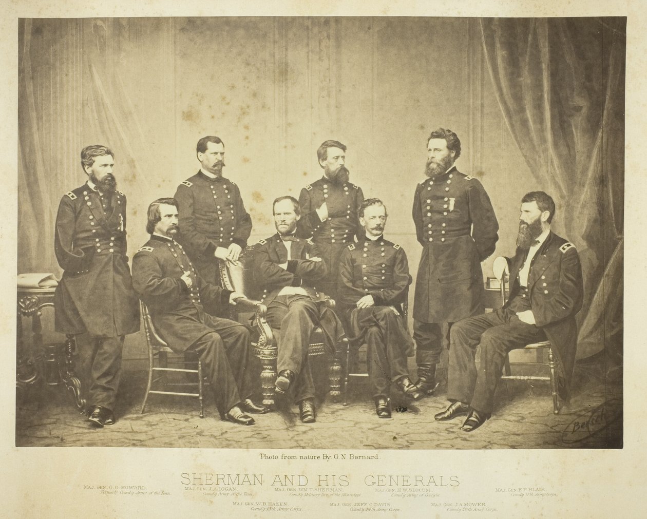 Sherman e i suoi generali da George N. Barnard