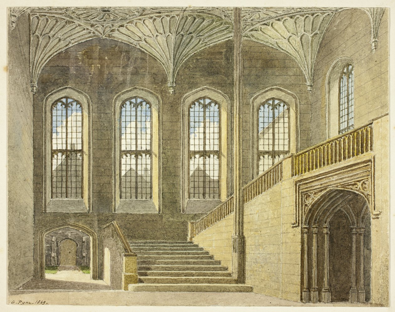 Ingresso principale, Christchurch, Oxford da George Pyne