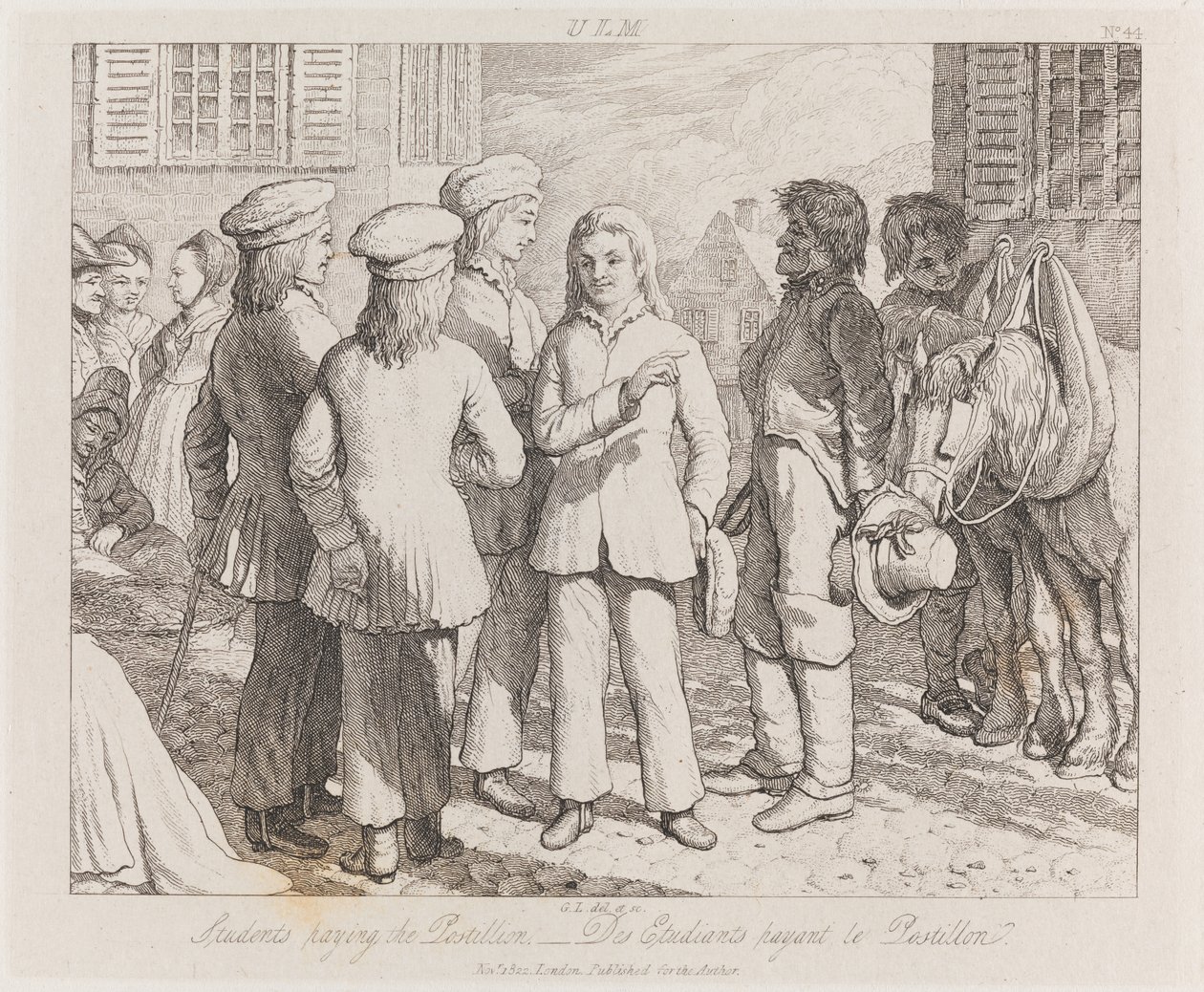 Studenti, Ulm, c.1821 da George Robert Lewis