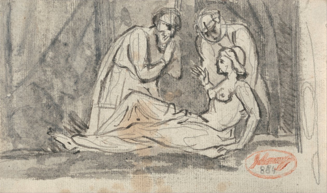 Una scena di dissezione da George Romney