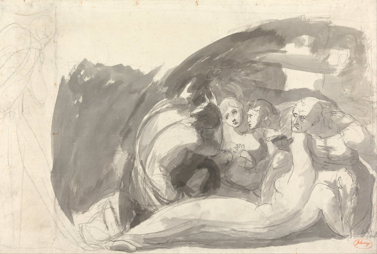 Howard in visita a un carcere da George Romney